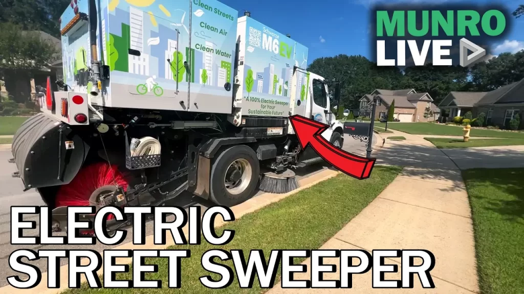 Schwarze Electric Street Sweeper