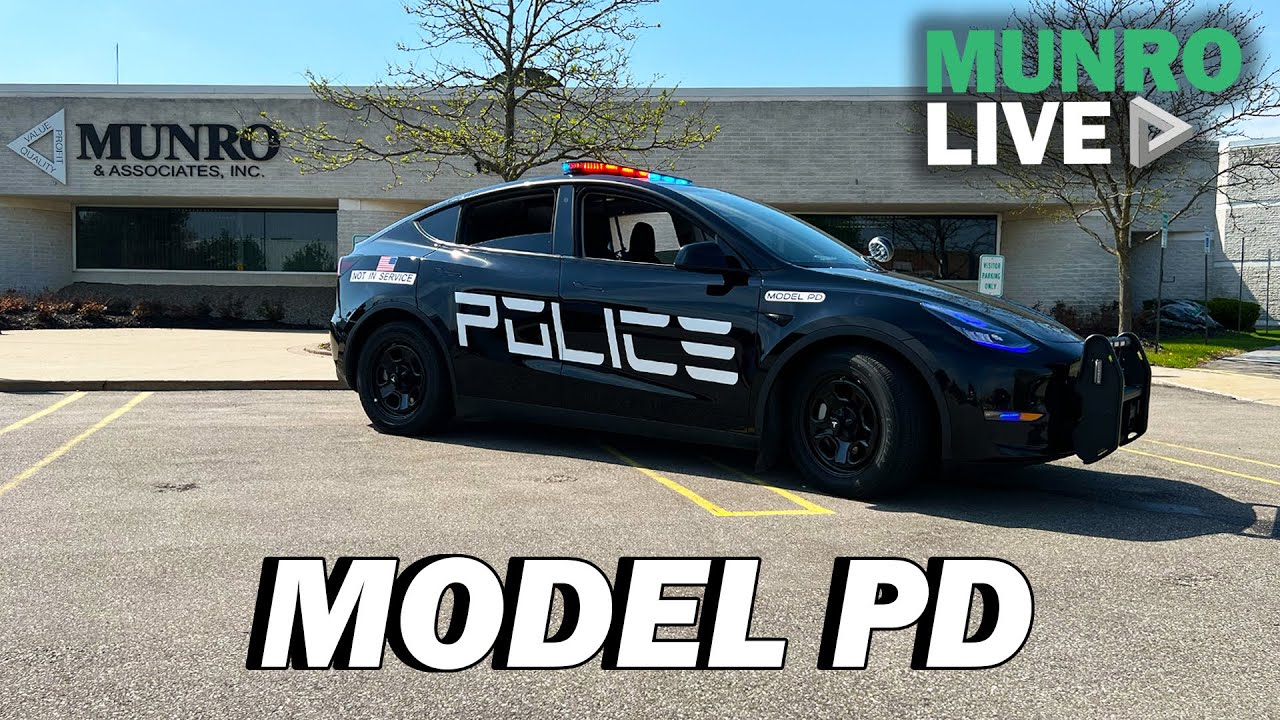 Tesla Model Y Police Car Model PD