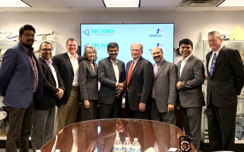 Munro & Associates Forms Strategic Alliance With Hinduja Tech Munro