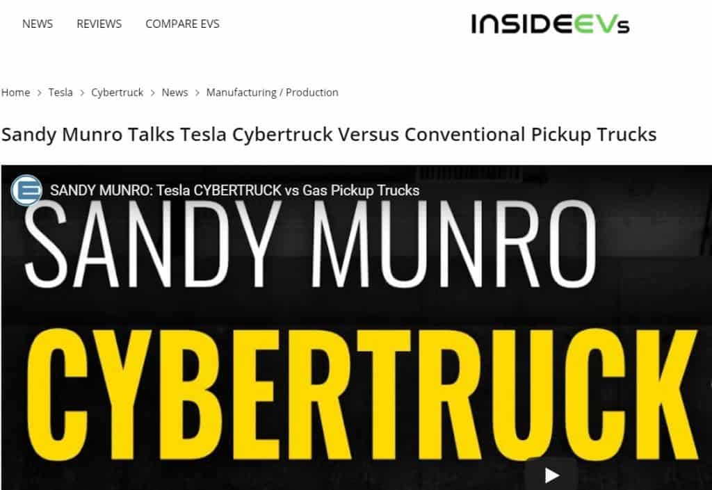 Sandy Munro Talks Cyber Truck Inside EVs