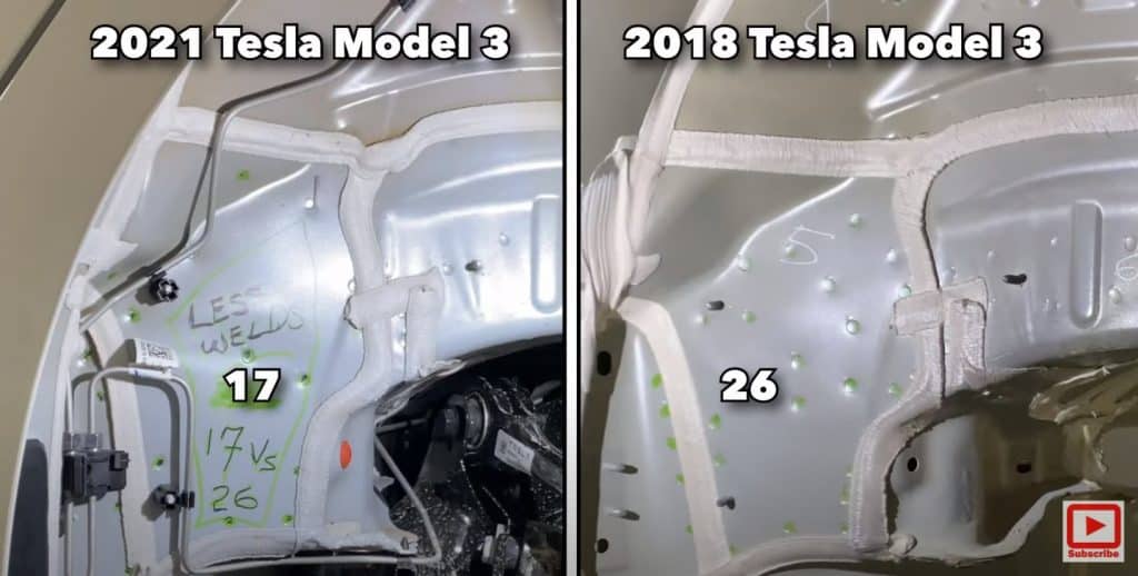 2021 Tesla Model 3 E5 Rear Body Review Megacastings