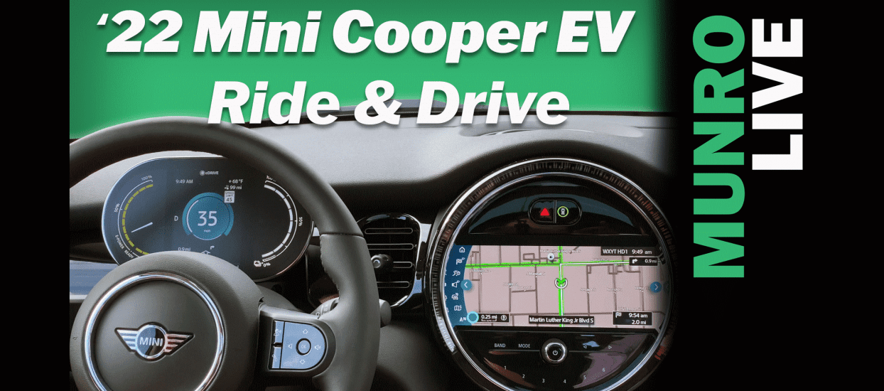2022 Mini Cooper EV Ride and Drive Munro