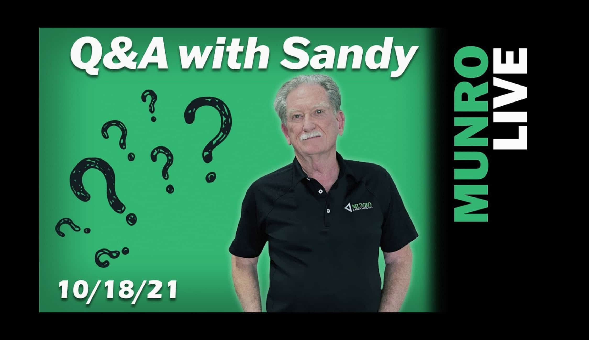 Question and Answer with Sandy Munro October 18 2021