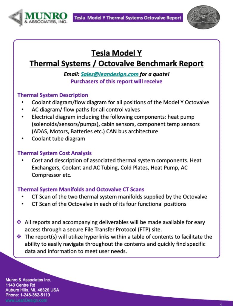 Tesla Model Y Thermal Prospectus